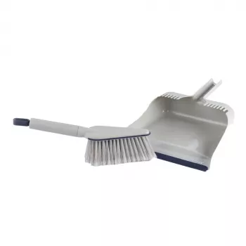 Dulkių semtuvėlio ir šluotelės rinkinys Beldray LA032760PEU7 Deep Clean Design, kompaktiška rankinė šluotelė su kampuotais šereliais ir atitinkamu dulkių semtuvėliu