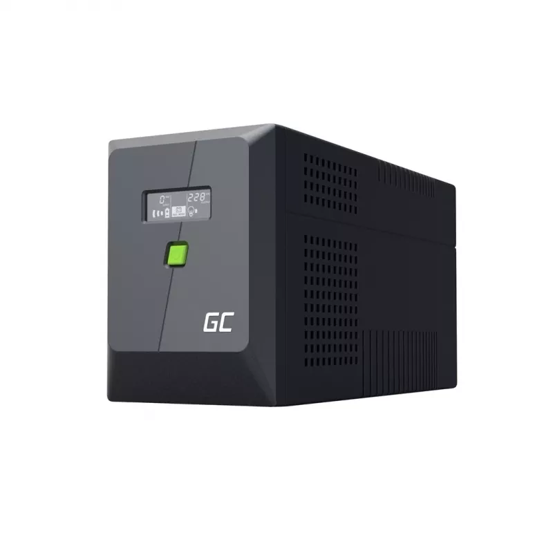 Nepertraukiamo maitinimo šaltinis Green Cell UPSLP1400 2 kVA 1400 W 4 kintamosios srovės lizdai, 2×12 V 9 Ah baterijos