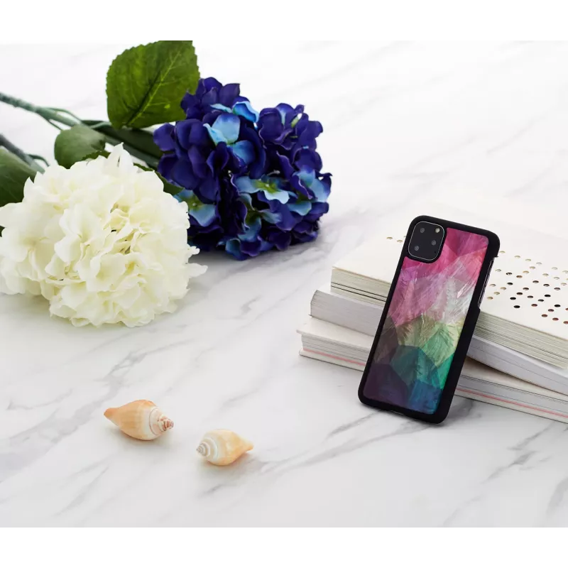 Apsauginis išmaniojo telefono dėklas iKins, skirtas iPhone 11 Pro Max — Water Flower Juoda