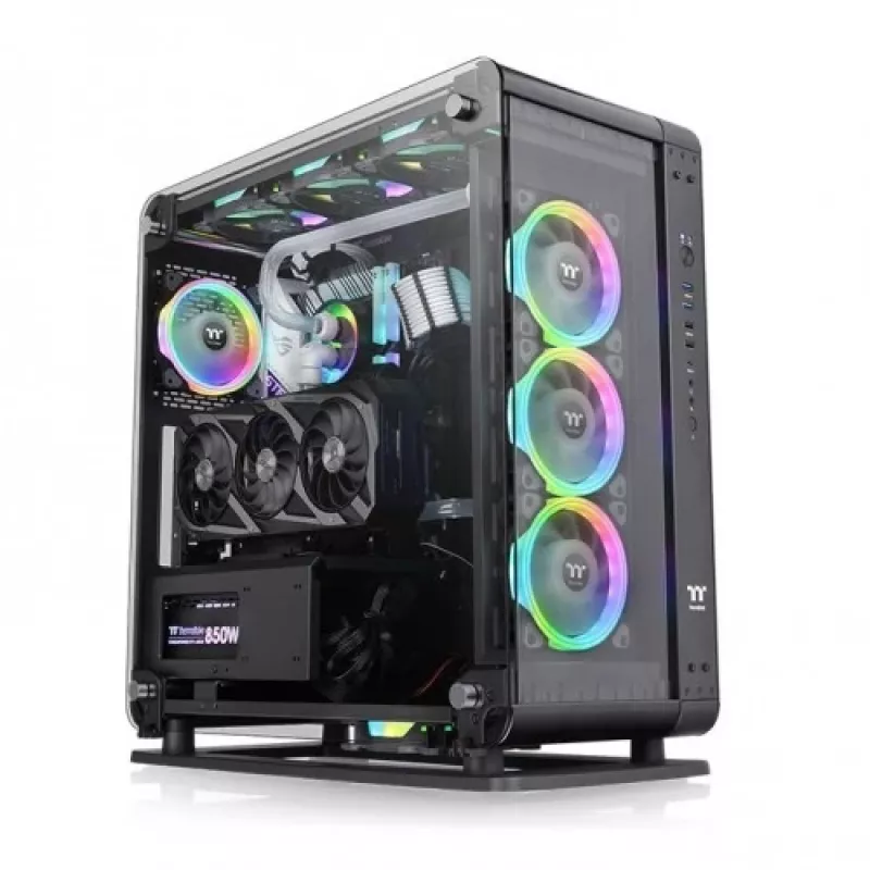 PC korpusas Thermaltake Core P6 Tempered Glass Midi Tower juodas