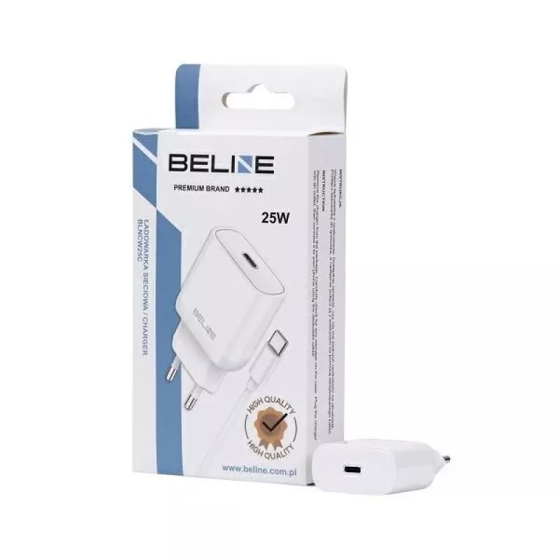 25 W USB-C įkroviklis + USB-C laidas, baltas