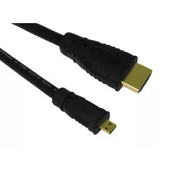 HDMI laidas SBOX HDMI-MICRO/R 1.4 2 m — „micro HDMI“ į HDMI, 1.4 versija, 2 metrų ilgis