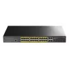 Valdomas komutatorius Cudy GS2028PS4 L2 Gigabit Ethernet 24 prievadų PoE