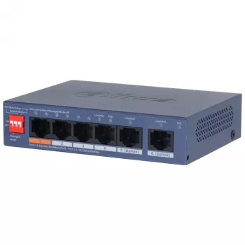 Komutatorius POE CS4006-4GT-60-V2 4 prievadų Dahua