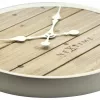 NeXtime klok 3134wi Plank, Ø50 cm, Sieninis, Baltas