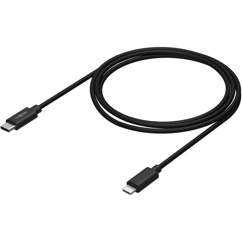 Mobiliojo telefono laidas Ansmann 1700-0106 Juodas USB C Lightning 0,12 m