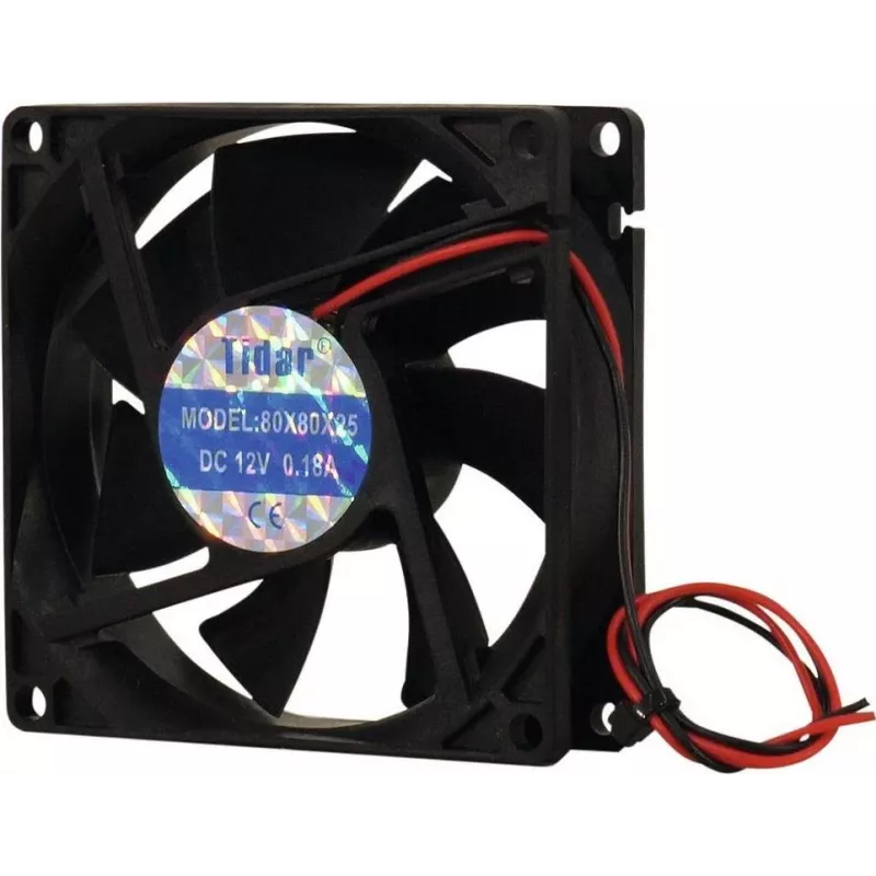 Ašinis ventiliatorius EUROLITE BF-12 12V 80x80x25mm 45m³/h
