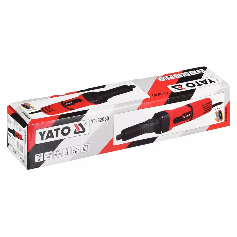 Yato YT-82080 kampinis šlifuoklis 30000 aps./min 750 W 1,8 kg
