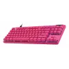 Žaidimų klaviatūra Logitech G 920-013249 USB AZERTY prancūziška rožinė be skaitmenų dalies