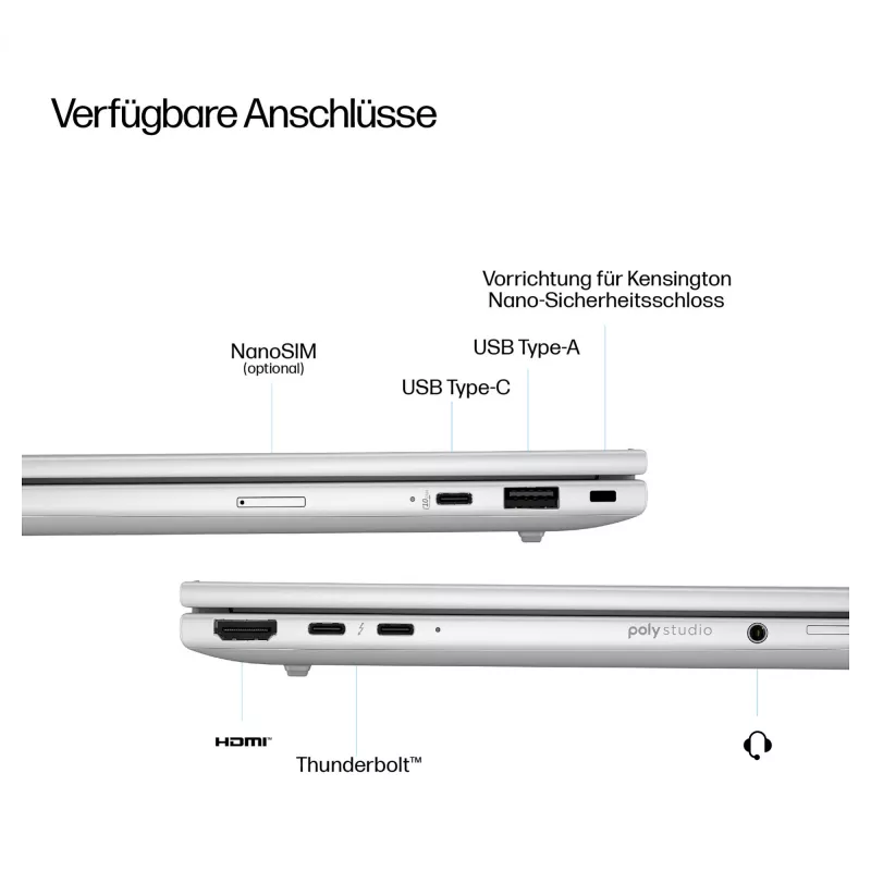 HP EliteBook 8 G1i CU5 226V/16GB/512SSD/W11 Pro 3J garantija (DE) - klaviatūros išdėstymas gali būti vokiškas