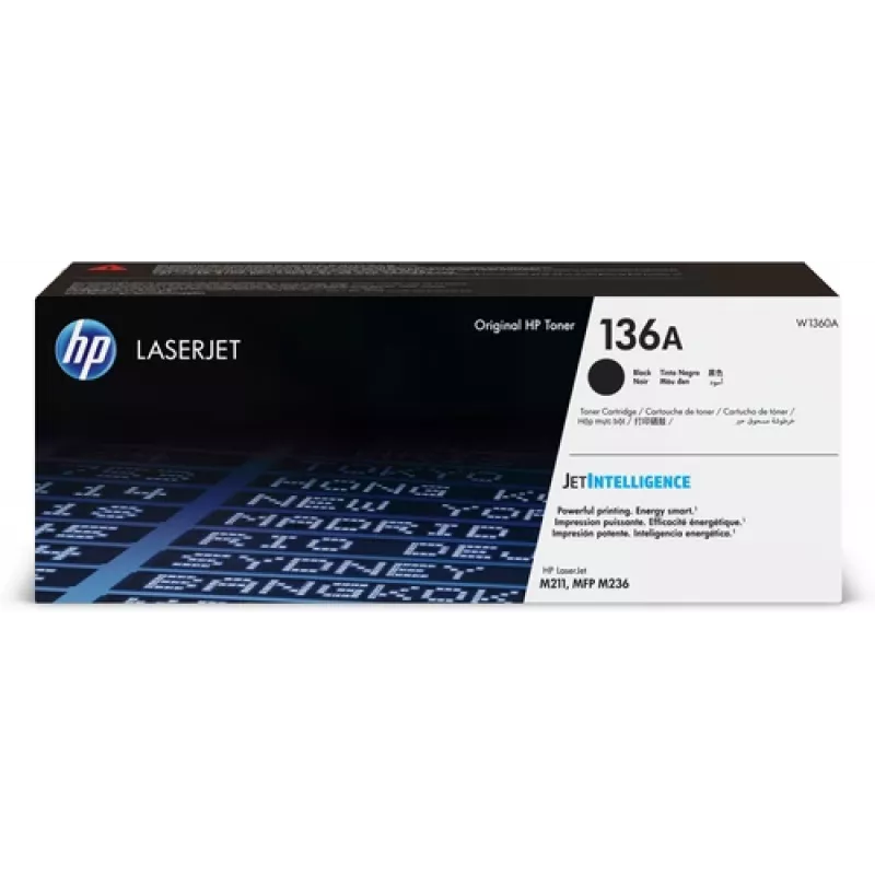 “HP 136A” juodas Originalius “LaserJet” dažų kasetė, 1500 puslapių, juoda