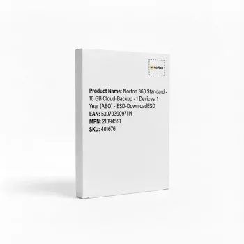 Norton 360 Standard - 10 GB Cloud-Backup - 1 įrenginys, 1 metai (ABO) - ESD-DownloadESD