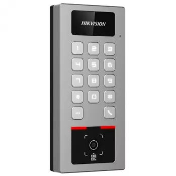 Prieigos kontroleris Hikvision DS-K1T502DBWX-QR — biometrinis / QR terminalas (modelis DS-K1T502DBWX-QR)