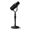 Shure MV7+-K-BNDL - pultinis/vokalinis mikrofonas su XLR/USB-C jungtimi, juodas + stalinis stovas GATOR
