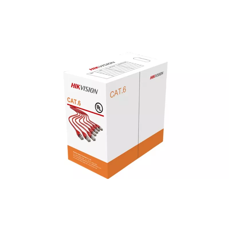 Tinklo kabelis Hikvision DS-1LN6-UU 305 m Cat6 U/UTP oranžinis