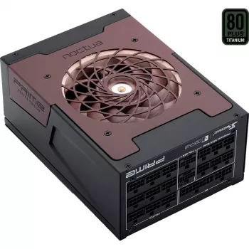 PRIME TX-1600 Noctua Edition, kompiuterio maitinimo šaltinis juodas, 2x 12 kontaktų High Power GPU, 6x PCIe, kabelių tvarkymas, 1600 W
