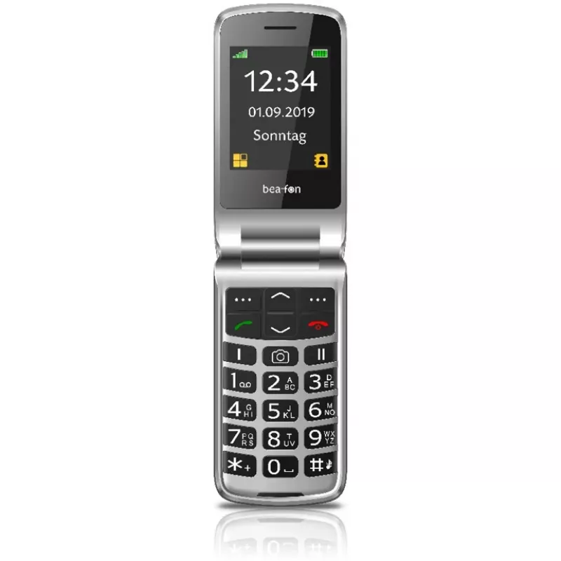 Bea-fon SL495 Senjorų mobilusis telefonas (be maitinimo bloko) - juodas sidabrinis