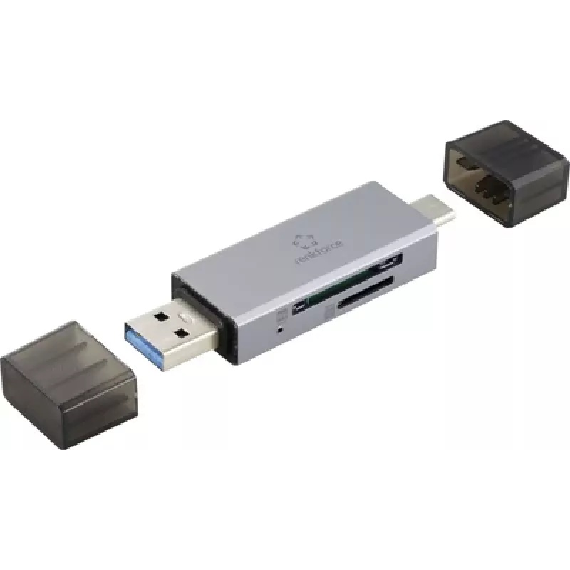 Renkforce RF-PCR-400 išorinis USB 3.0 kortelių skaitytuvas, kosminė pilka (RF-6179482)