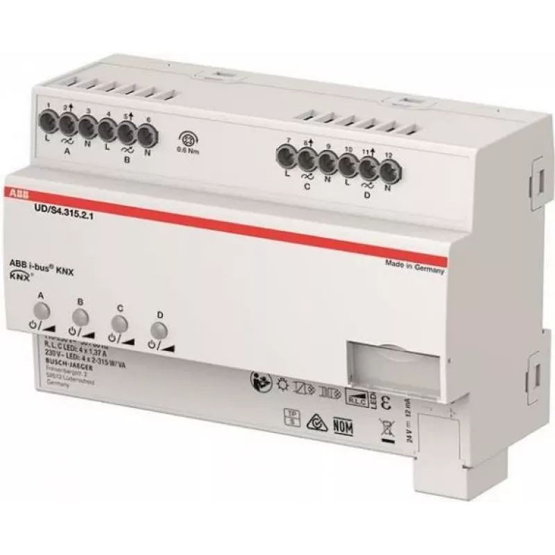 Busch-Jaeger LED-Dimmer 4 x 315 W/VA, B UD/S4.315.2.1 (2CKA006197A0057)