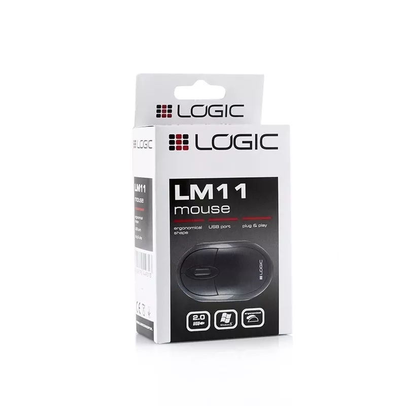 Logic Lm-11 - Pelė - Optinė - Laidinė - USB - Juoda