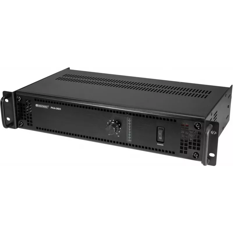 Omnitronic PAA-360 ELA stiprintuvas 360 W 100 V viešojo informavimo sistemoms