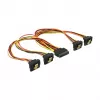Vidinis maitinimo laidas DeLOCK 60167 0,3 m SATA 15 kontaktų į 4 x SATA 15 kontaktų