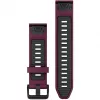 Silikoninis laikrodžio dirželis GARMIN Quickfit 010-13391-04, 20 mm, grafitas / raudona
