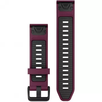 Silikoninis laikrodžio dirželis GARMIN Quickfit 010-13391-04, 20 mm, grafitas / raudona