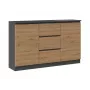 2D3S komoda 120x30x75 cm, antracitas/artisan