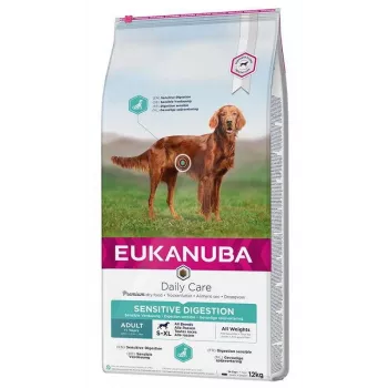 Sausas šunų maistas EUKANUBA Daily Care Sensitive Digestion Adult All Breed, 12 kg, Vištiena/Kalakutiena, 23 % baltymų