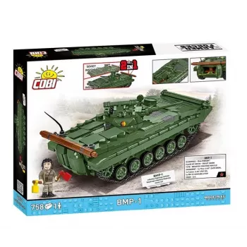 Konstruktorius Cobi Blocks BMP-1 758 dalys – mastelio modelio statybiniai blokeliai