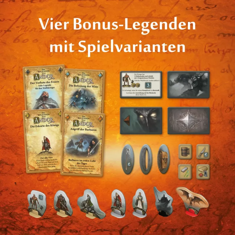 Die Legenden of Andor - Die Bonus-Box, stalo žaidimo išplėtimas