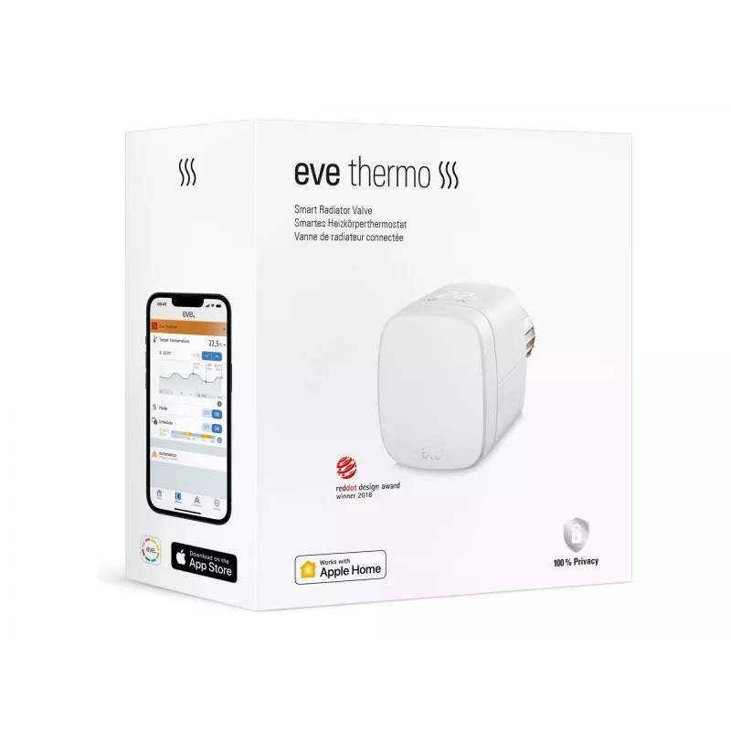 EVE Thermo – Prijungtas radiatoriaus vožtuvas, skirtas „Apple HomeKit“