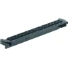 Hager VZ711. Länge: 24 cm, Breite: 42 mm, Höhe: 32 mm. Produktfarbe: Schwarz (VZ711)