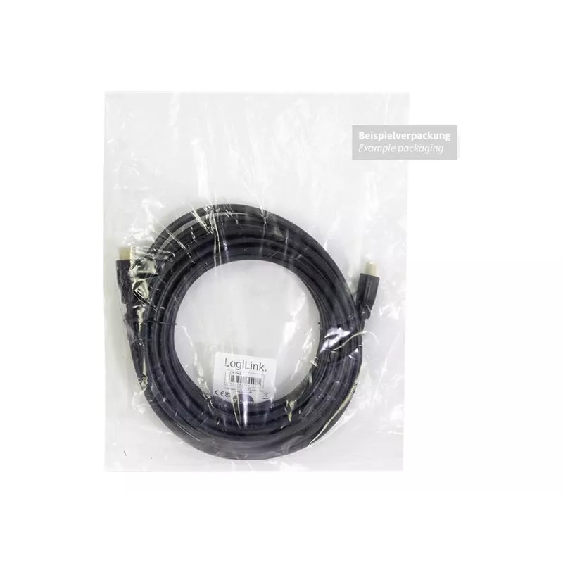 LogiLink HDMI jungiamasis laidas HDMI-A kištukas, HDMI-A kištukas 3,00 m juodas CH0038 4K UHD HDMI laidas
