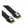 Supermicro Breakout kabelis CBL-MCIO-1275S4Y MCIO x8 (STR) į 2x SlimSAS x4 (STR) SFF8654 75/75cm (CBL-MCIO-1275S4Y)