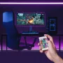 LED juosta Vention PAAWH 2 m USB 5V RGB su IR nuotolinio valdymo pulteliu, 30 šviesos diodų, dvipusė juosta