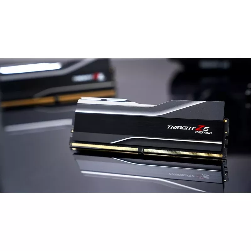 DIMM 48 GB DDR5-6000 (2x 24 GB) Dual-Kit, Arbeitsspeicher schwarz, F5-6000J4048F24GX2-TZ5NR, Trident Z5 NEO RGB, AMD EXPO