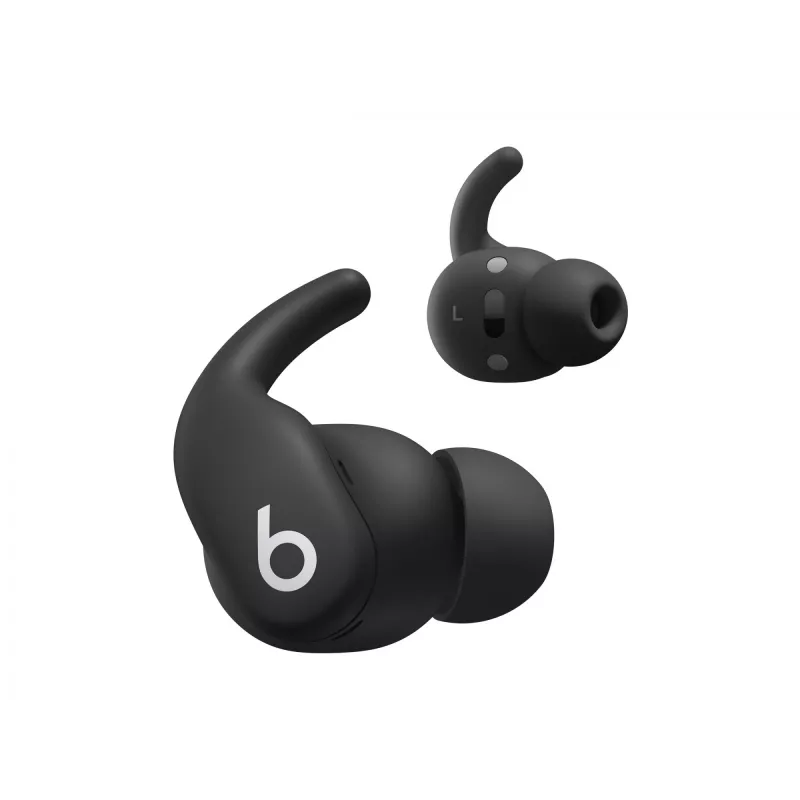 Belaidės į ausis įdedamos ausinės Apple Powerbeats Fit — H1 lustas, IPX4 atsparumas vandeniui, aktyvus triukšmo slopinimas, Dolby Atmos, USB‑C įkrovimo dėklas, 30 val. atkūrimo