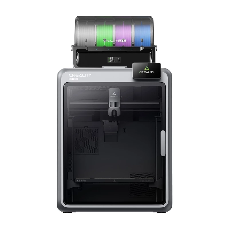 3D spausdintuvas Creality K2 Pro Combo — statymo tūris 300×300×400 mm, dvigubas ekstruderis