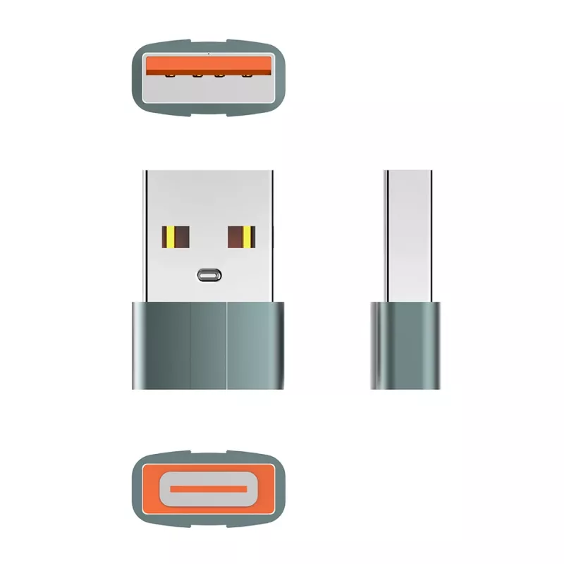 USB-C į USB-A adapteris ColorWay CW-AD-CA — USB 3.0 iki 5 Gbps, kompaktiškas, prijunk ir naudok