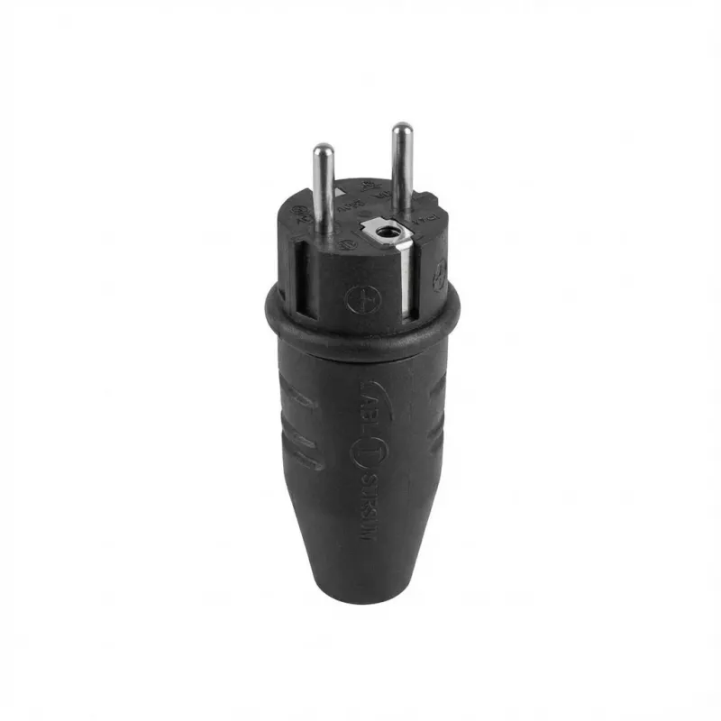 ABL Sursum ABL guminis Schuko kištukas 100000039 TPE juodas IP44 iki 3x 2,5 mm (100000039)