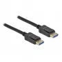 Delock - DisplayPort kabelis - DisplayPort (M) į DisplayPort (M) - DisplayPort 2.0 - 3,0 m - Palaiko 10K 60 Hz (10 240 x 4320) - Juoda (80263)