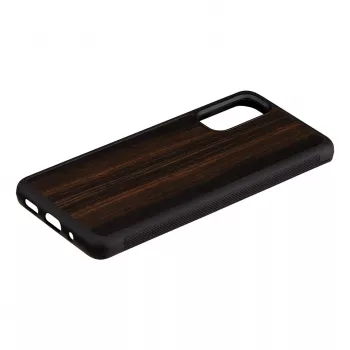 Išmaniojo telefono dėklas Man and Wood Galaxy S20 juodmedžio — apsauginis dėklas Samsung Galaxy S20