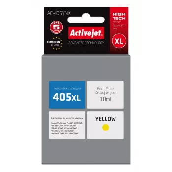 Activejet AE-405YNX rašalas (pakaitalas Epson 405XL C13T05H44010; Supreme; 18 ml; geltonas)