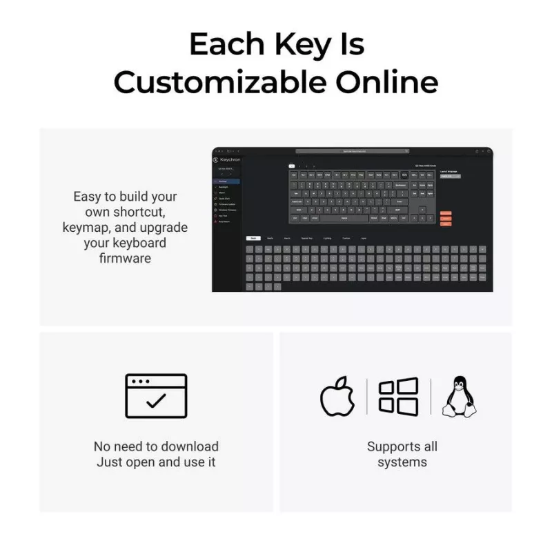 Klaviatūra Wrl Q3 Max RGB/CARBON Juoda Q3M-M4 Keychron
