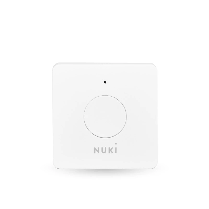 Mygtukas NUKI Opener baltas 70×22×70 mm, Bluetooth 5.0, suderinamas su NUKI