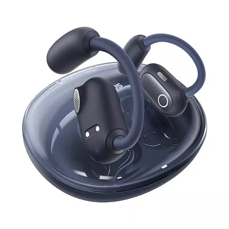 Baseus Eli Sport 1 atviros ausies TWS Cosmic Juoda USB laidas