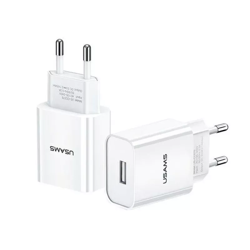 Įkroviklis usams T18 vienas USB 2,1A tik galvutė