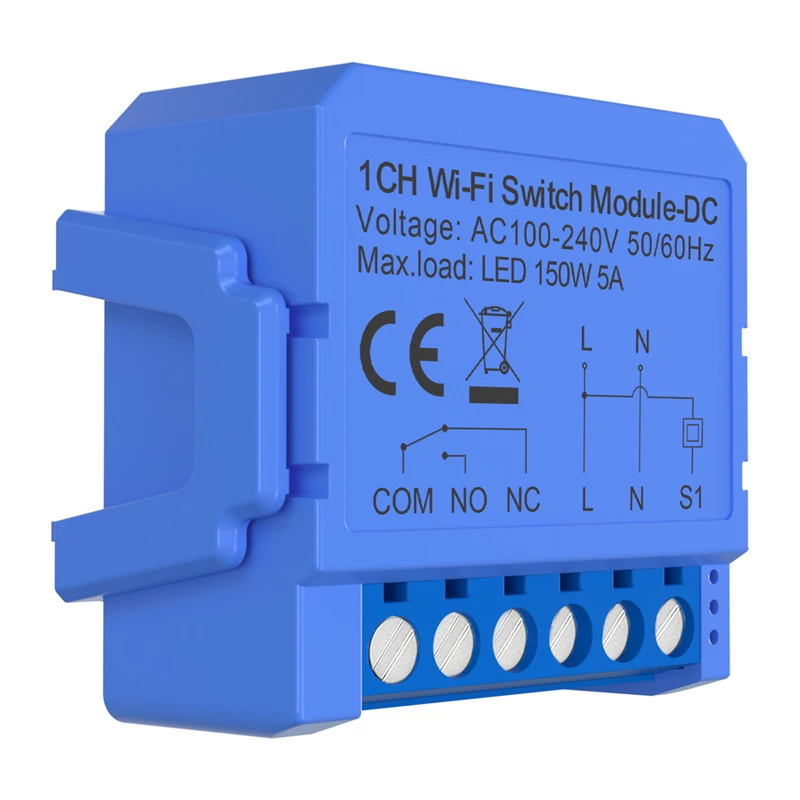 WiFi jungiklis Avatto WSM16-DC32V-1 1 kanalo sausas kontaktas nuolatinei srovei iki 32V